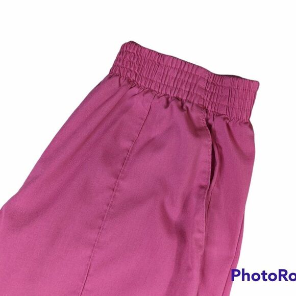 Women's Landau Pink Linen Tapered Pants, Size Medium - Picture 6 of 7